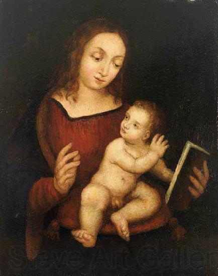 Pierre-Auguste Renoir Reading Virgin Mary with the Child Norge oil painting art